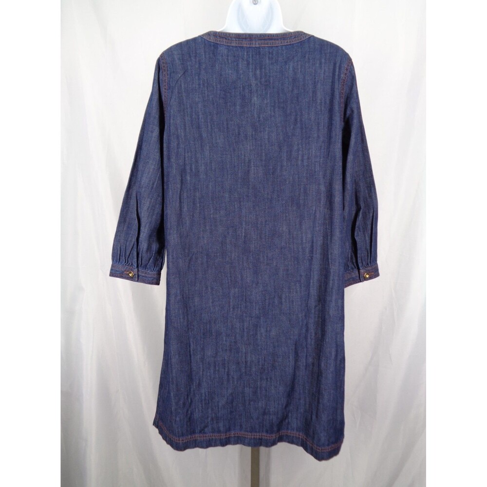Talbots Petite Denim Utility Shirt Dress Size Medium Petite MP - Picture 2 of 11